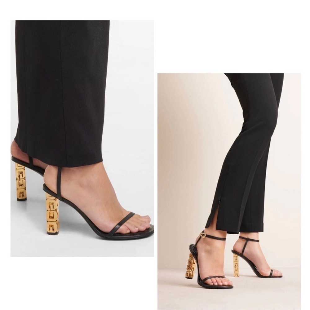 NWOT Givenchy Gold Heel leather sandals size 81/2